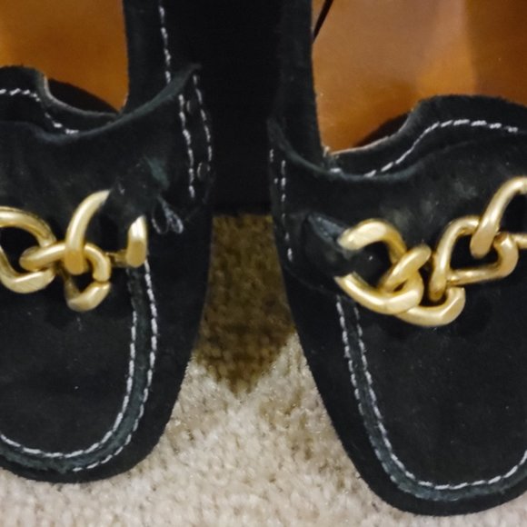 Talbots, Black Leather/ Suede, ( 7) - Picture 2 of 6